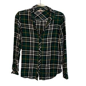Faherty Green Plaid LS Button Up S